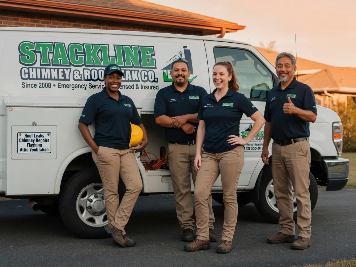 Chimney flashing repair company in Portsmouth, IA